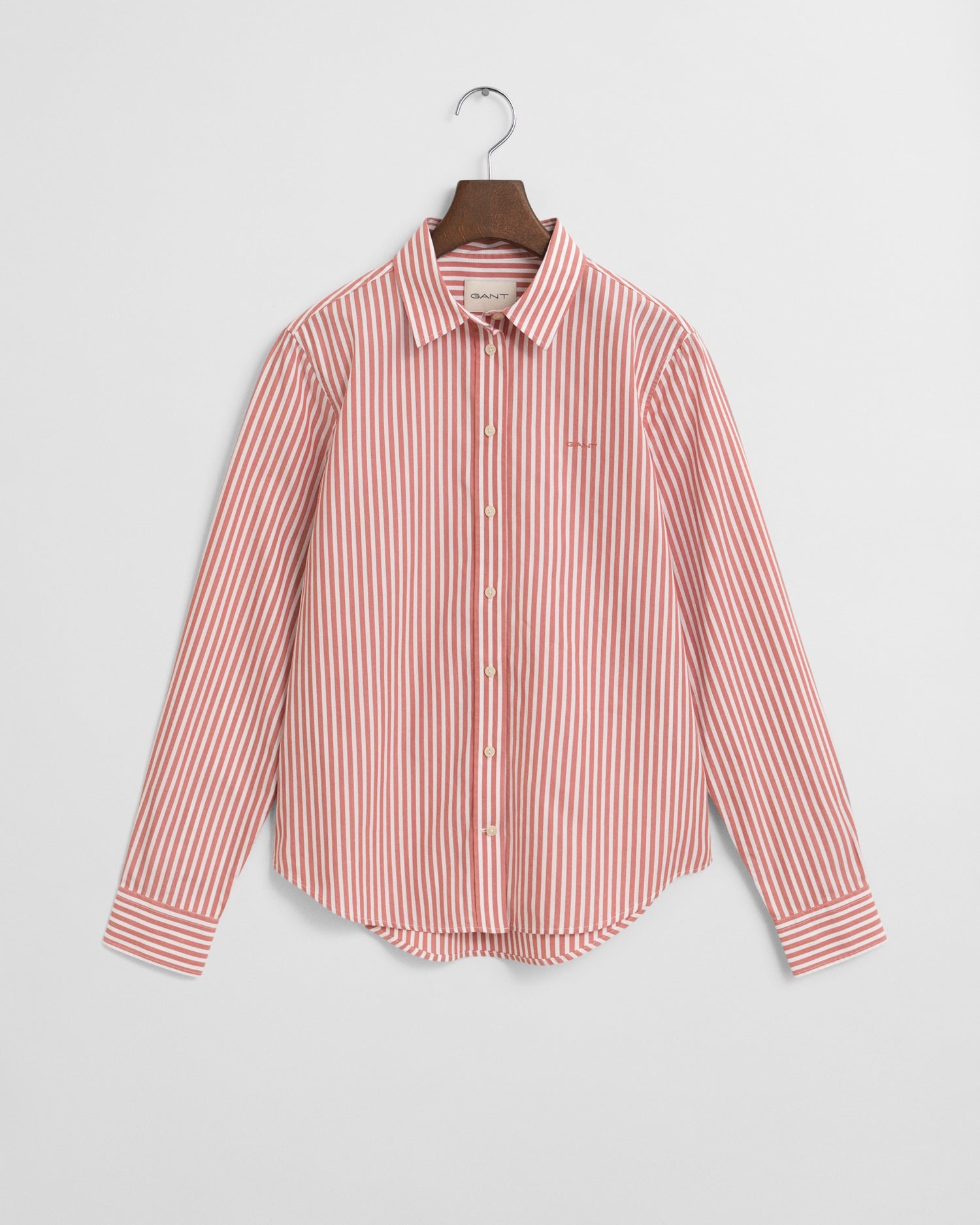 Πουκάμισο Poplin Ριγέ Σε Κανονική Γραμμή