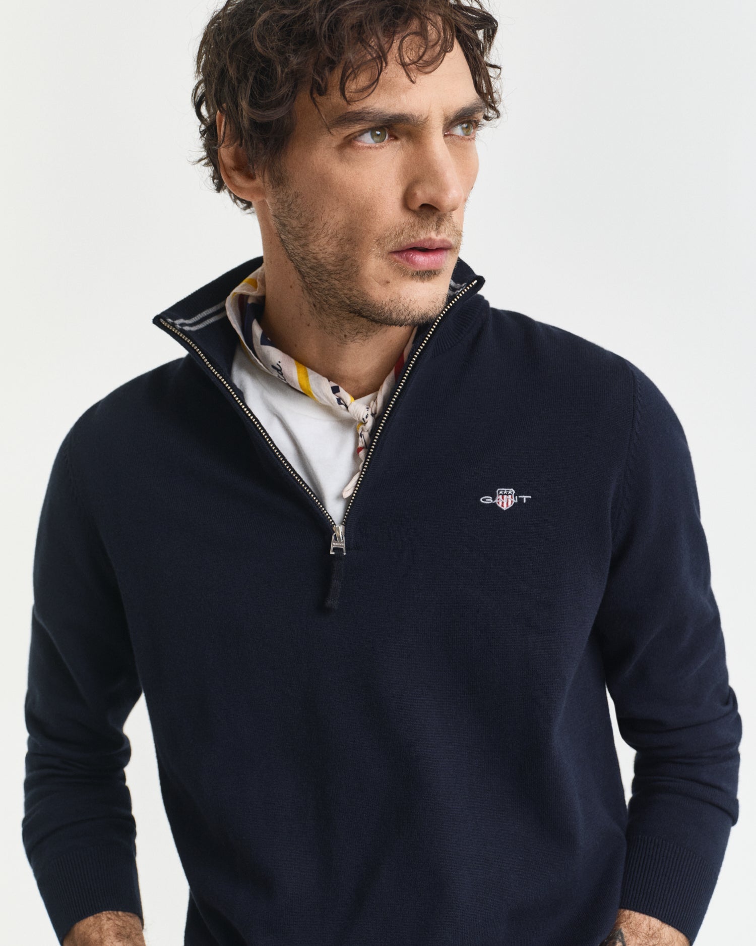 Bαμβακερό Πουλόβερ Half-zip GANT