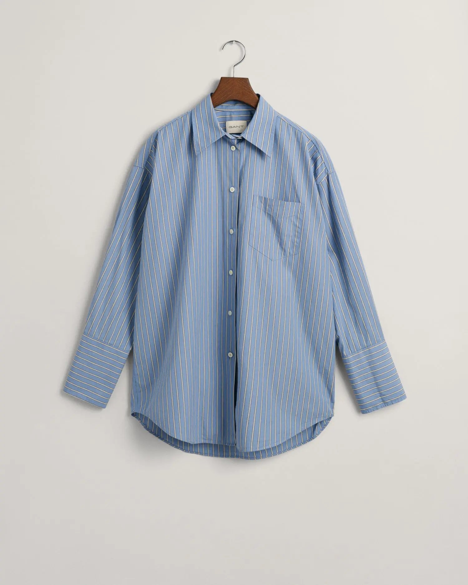 Πουκάμισο Poplin Ριγέ Oversized Με Ψηλές Μανσέτες (Outlet) GANT