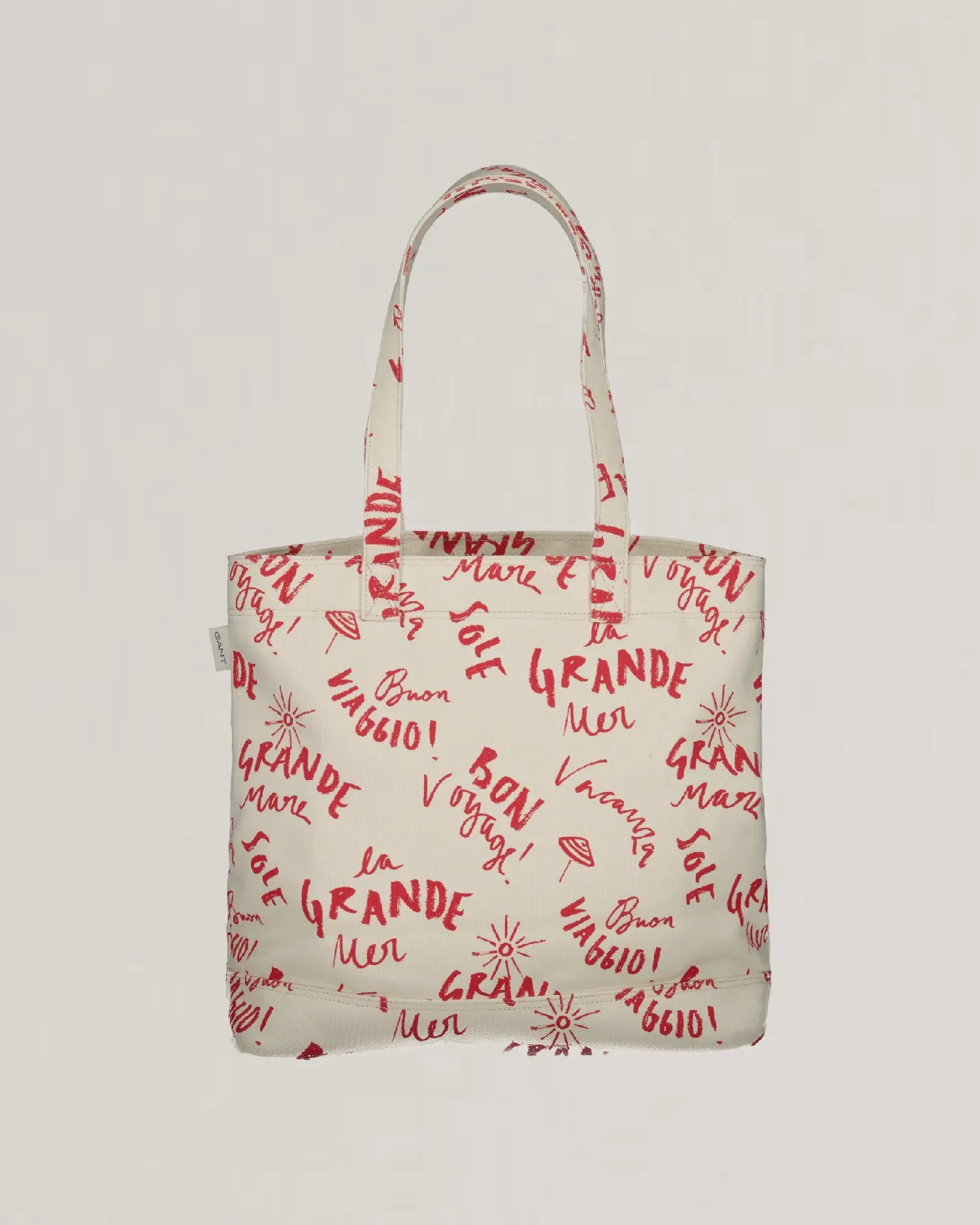 Τσάντα Tote Canvas Με Μοτίβο Text (Outlet) GANT