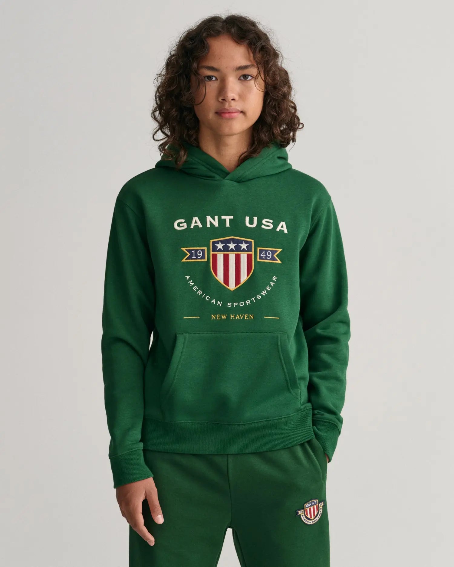 Φούτερ Με Κουκούλα Banner Shield Για Έφηβους (Outlet) GANT