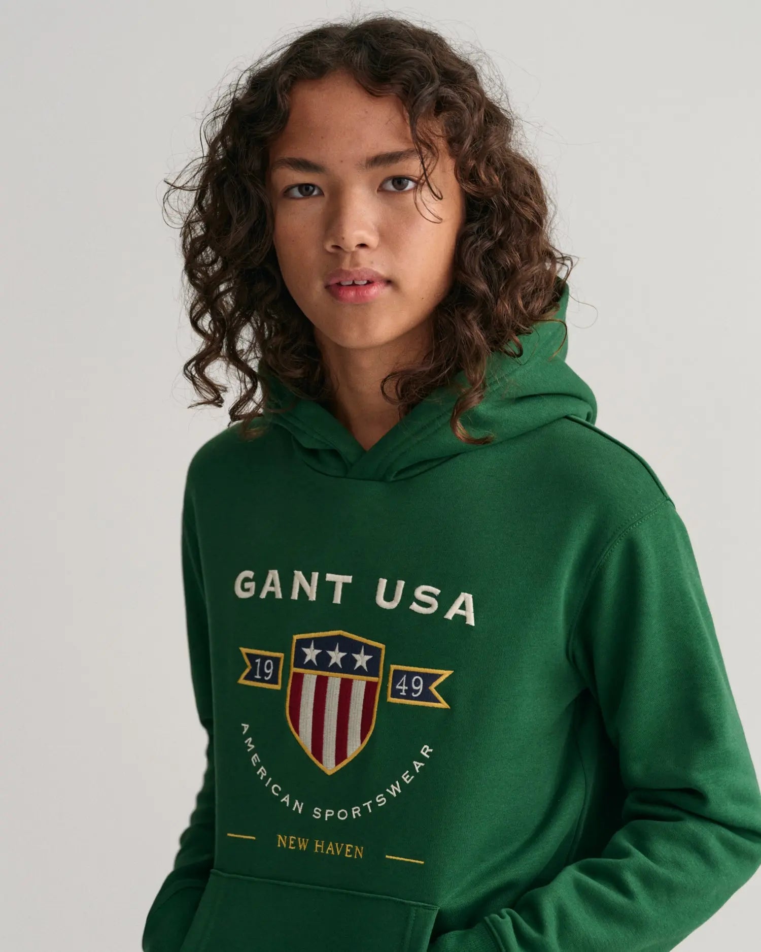 Φούτερ Με Κουκούλα Banner Shield Για Έφηβους (Outlet) GANT
