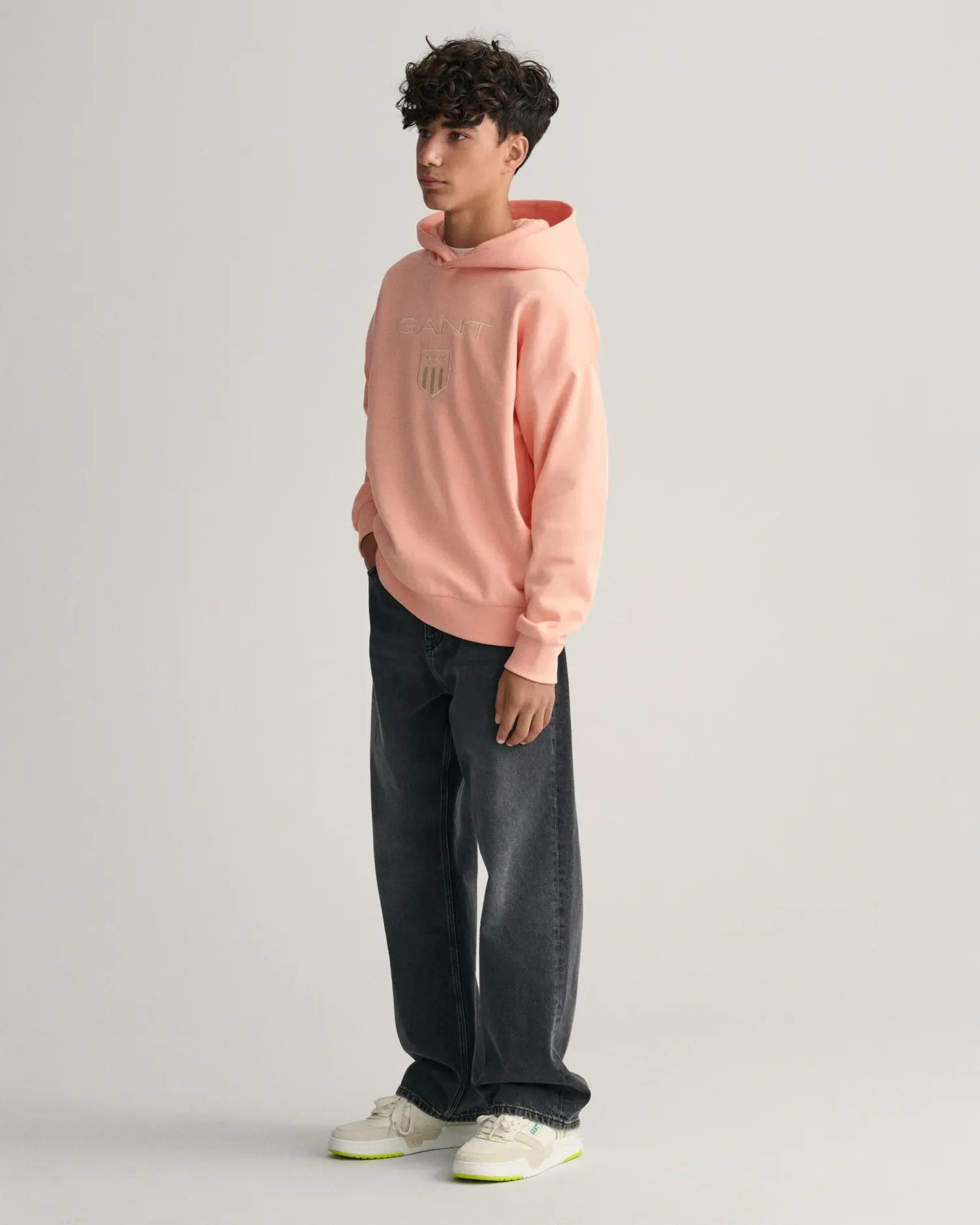 Φούτερ Με Κουκούλα Contrast Shield Hoodie Για Έφηβους (Outlet) GANT