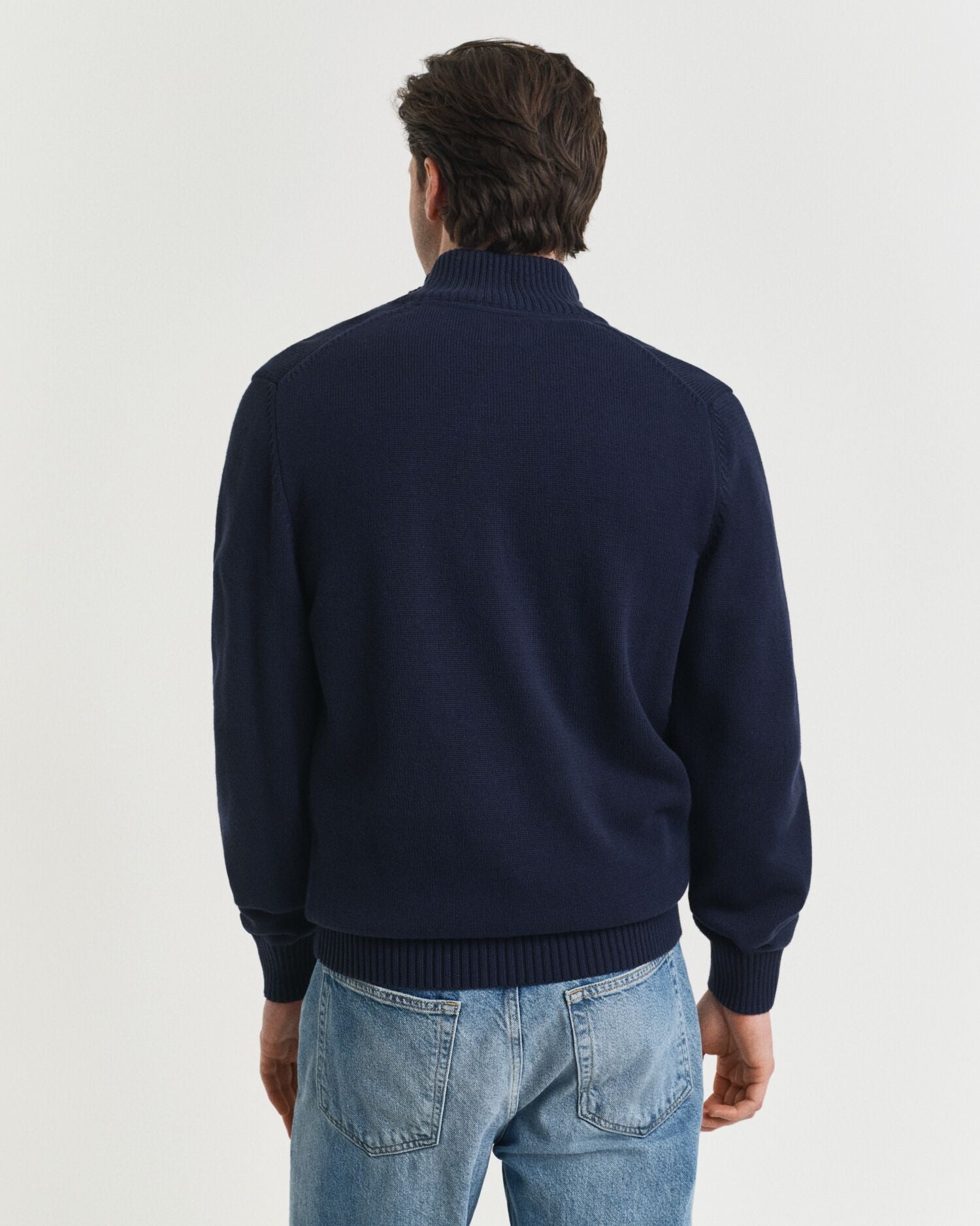 Πουλόβερ Casual Βαμβακερό Half-Zip GANT