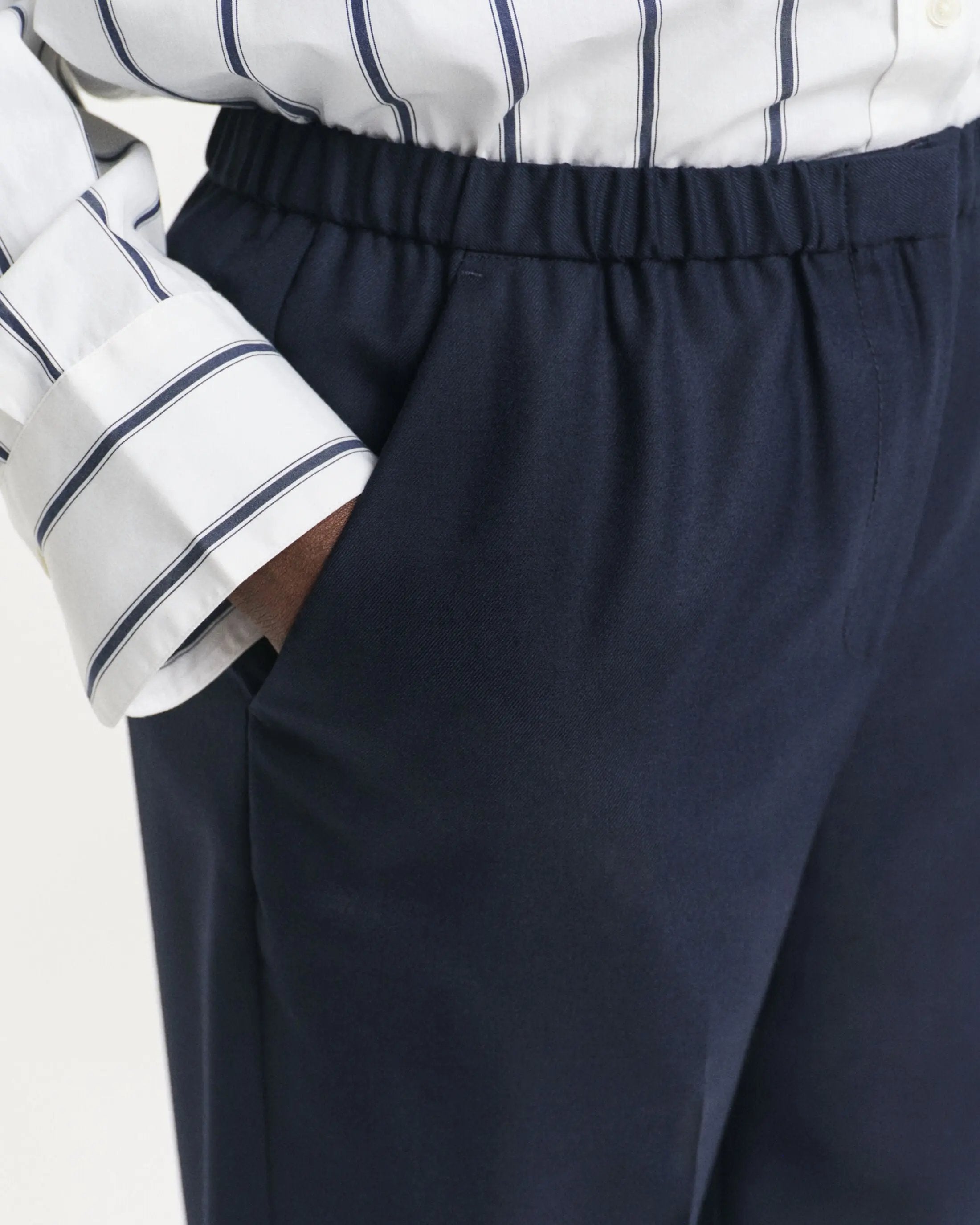 Παντελόνι Από Μαλλί & Βισκόζη GANT