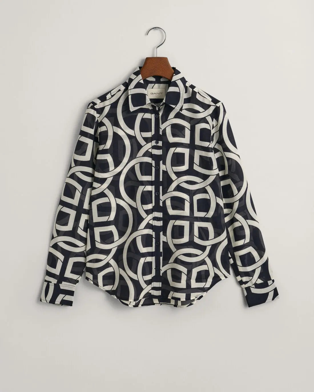 Πουκάμισο Cotton Silk Με Μοτίβο Σε Κανονική Γραμμή (Outlet) GANT