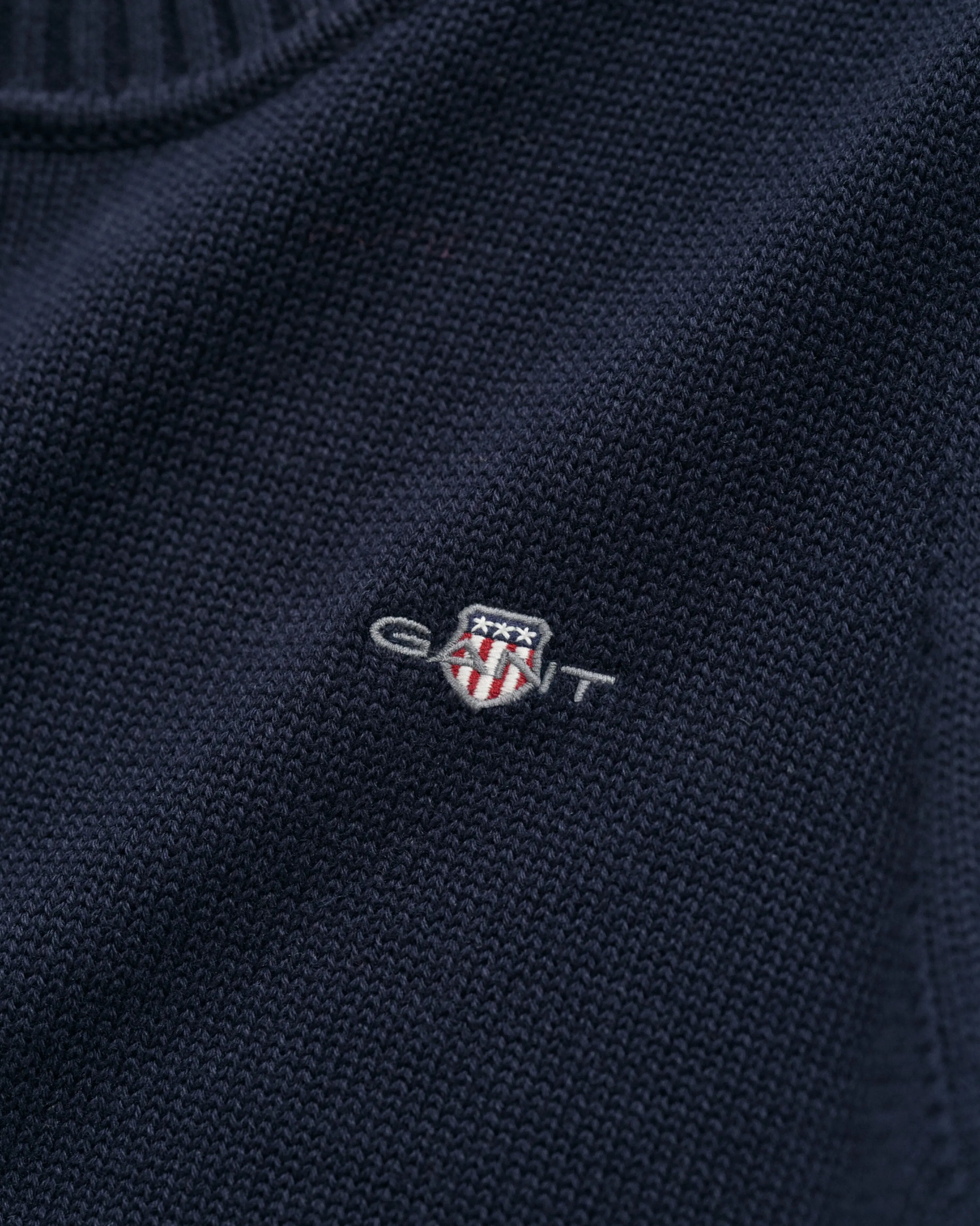 Πουλόβερ Aπό Οργανικό Βαμβάκι & Shield Λογότυπο GANT