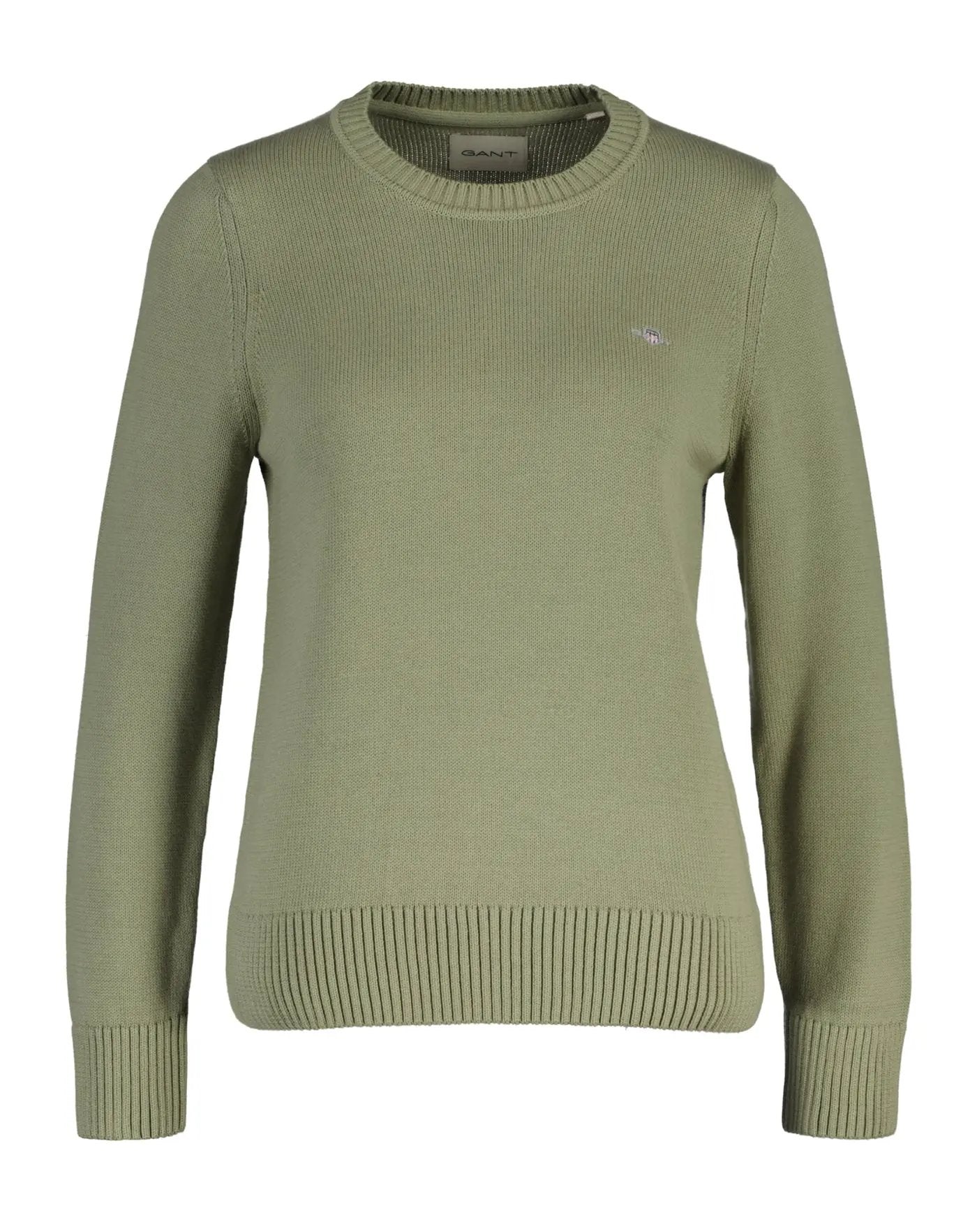 Πουλόβερ Aπό Οργανικό Βαμβάκι & Shield Λογότυπο GANT