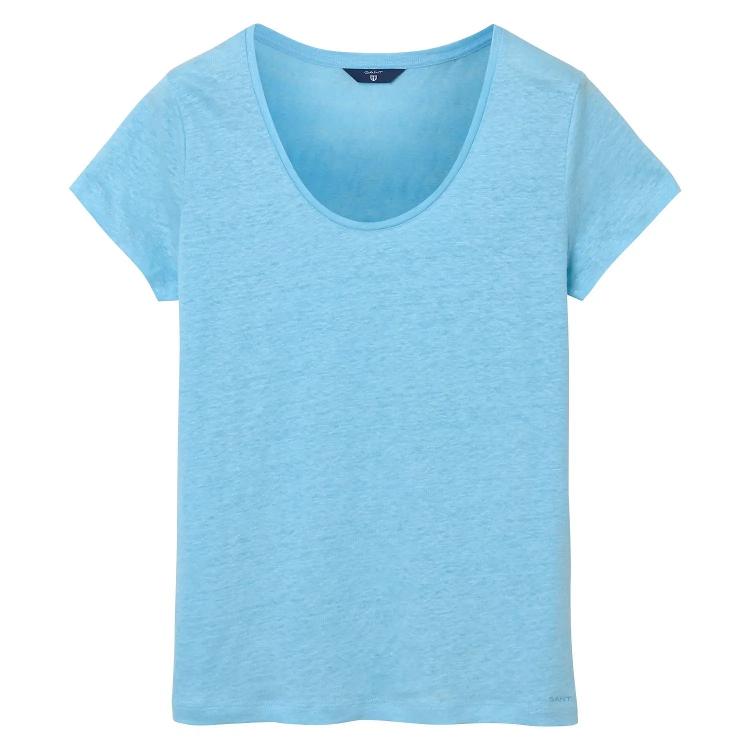 T-Shirt Λινό Με Λαιμόκοψη (Outlet) GANT
