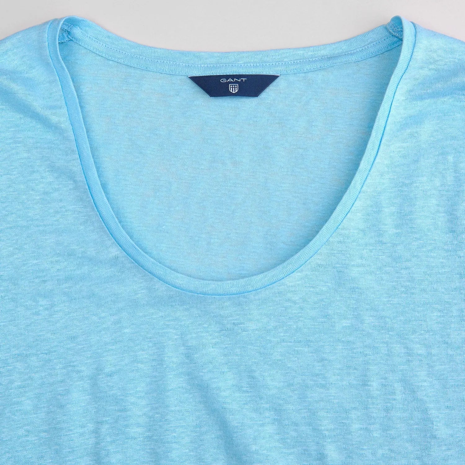 T-Shirt Λινό Με Λαιμόκοψη (Outlet) GANT