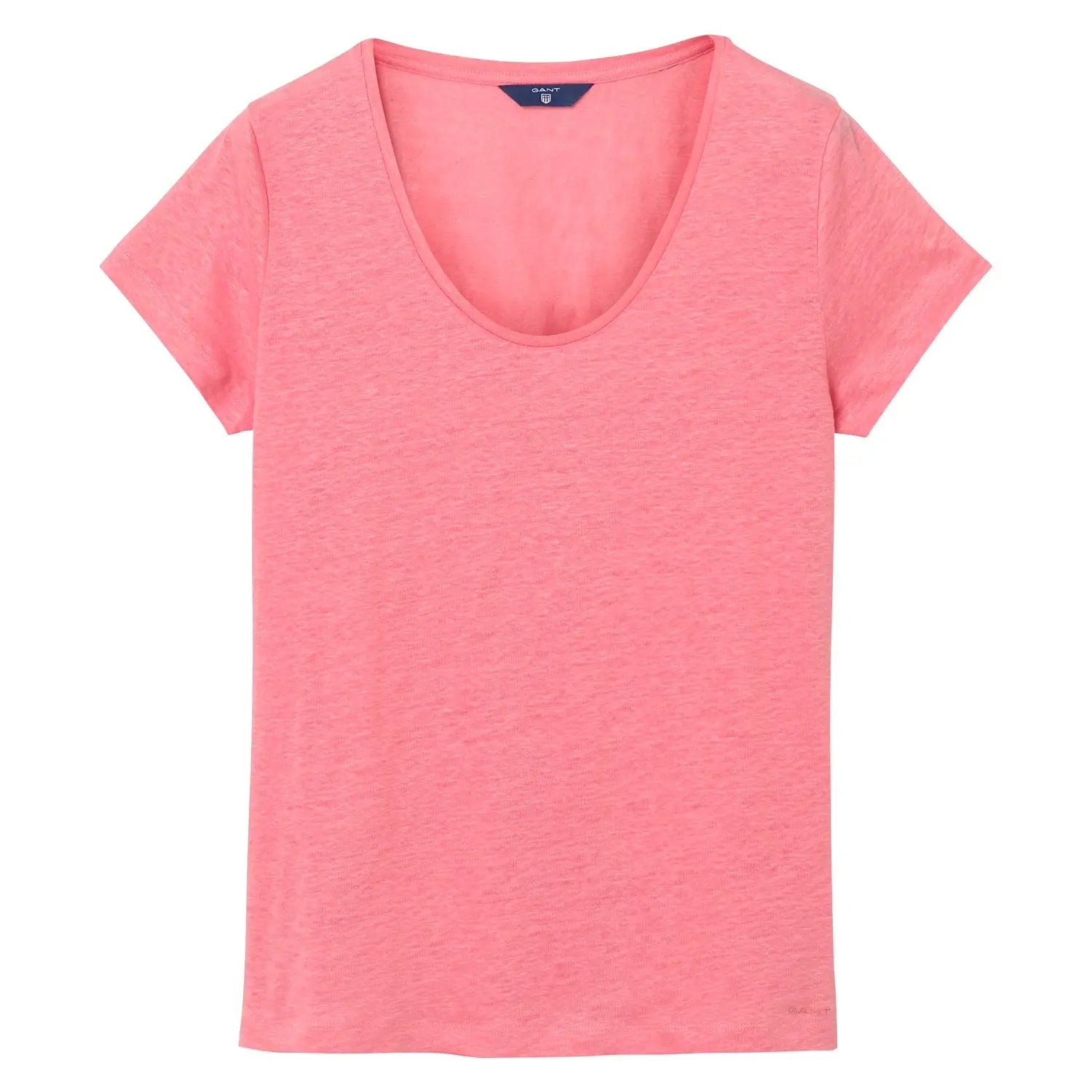 T-Shirt Λινό Με Λαιμόκοψη (Outlet) GANT