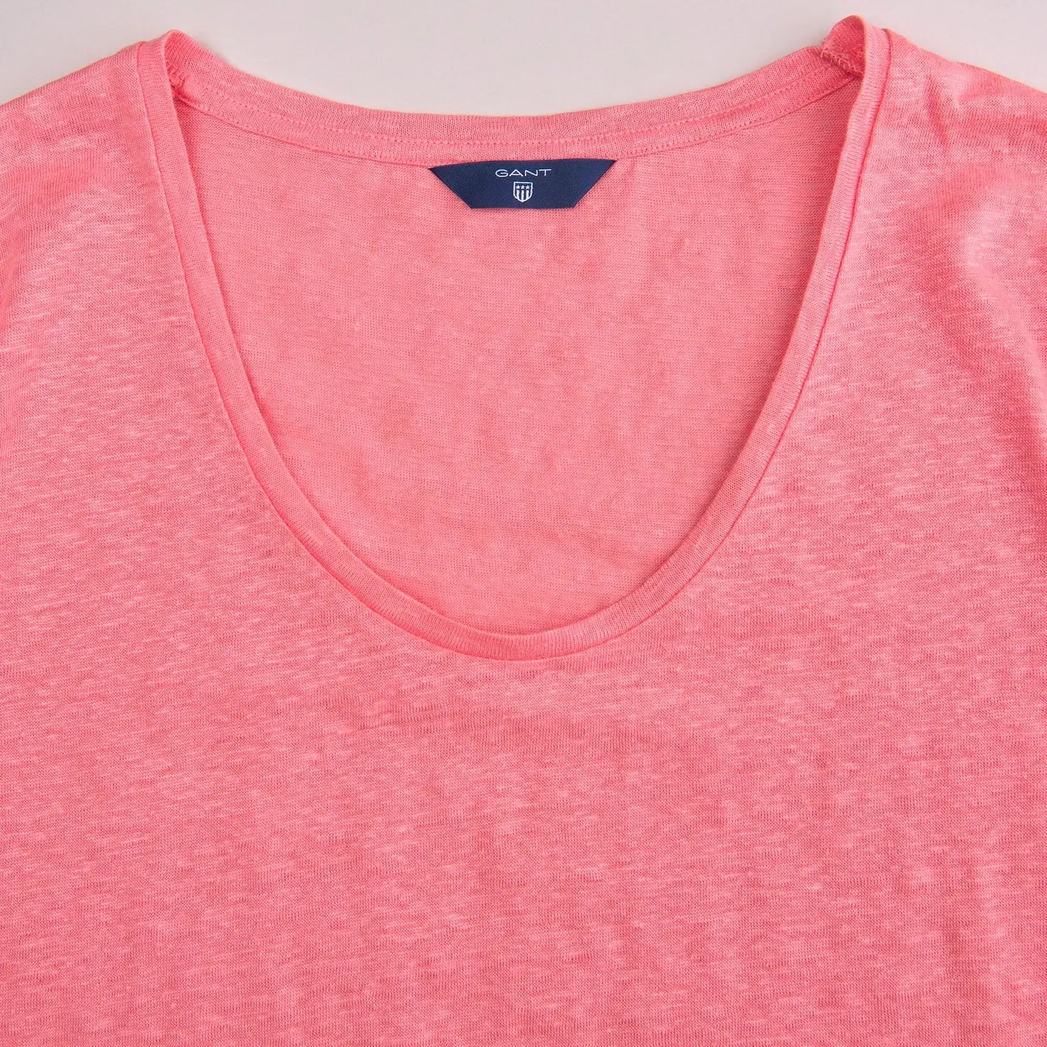 T-Shirt Λινό Με Λαιμόκοψη (Outlet) GANT