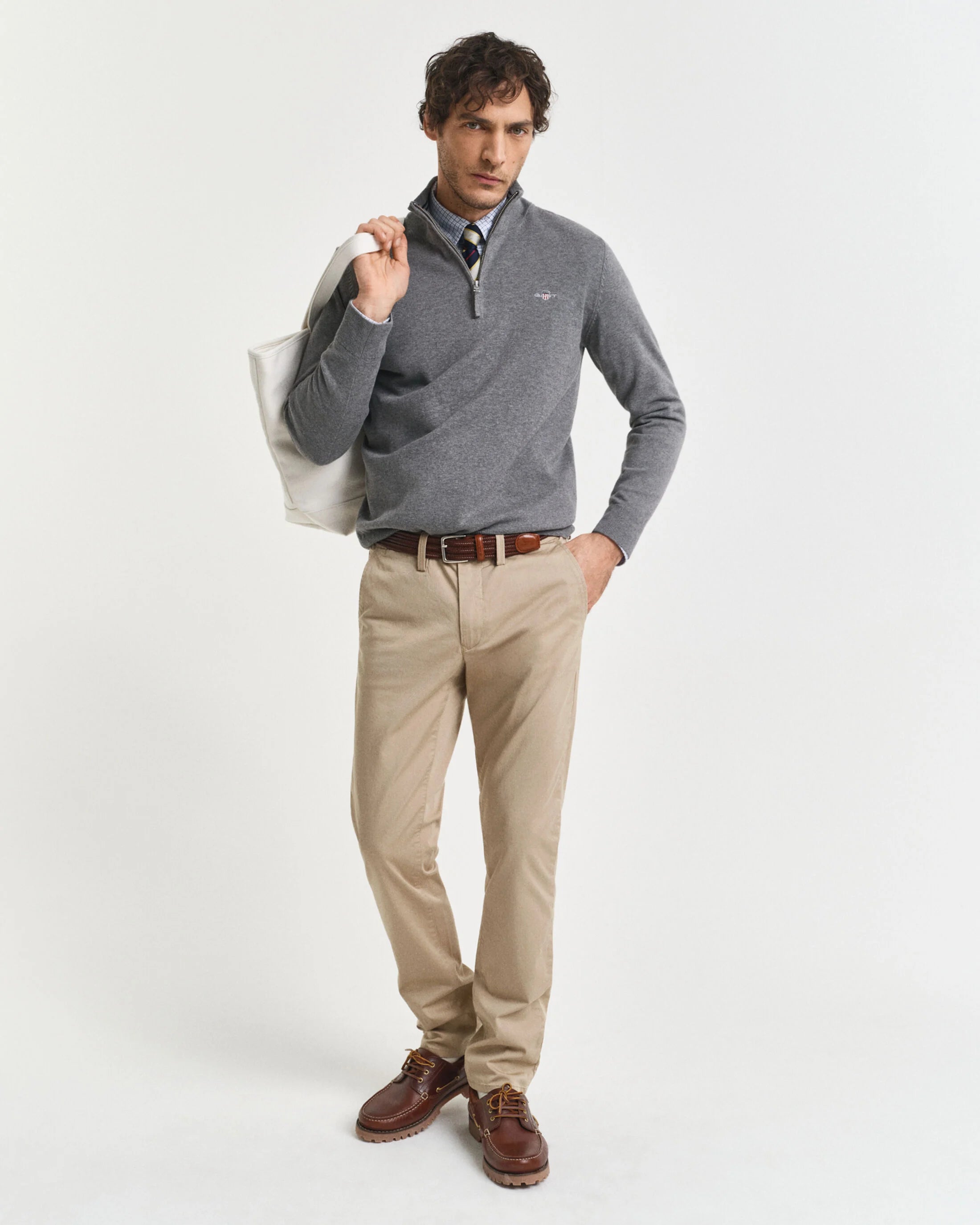 Bαμβακερό Πουλόβερ Half-zip GANT