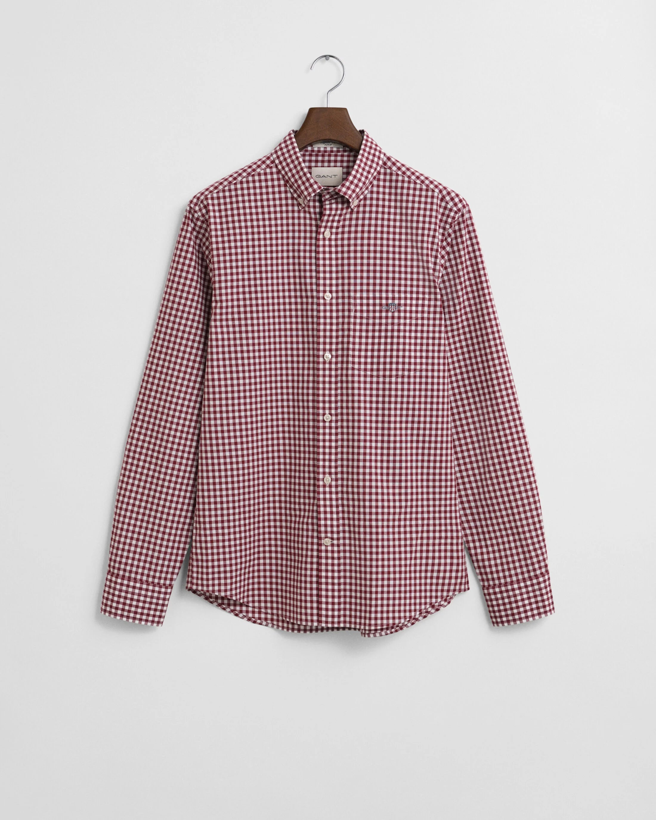 Πουκάμισο Καρό Gingham Poplin Σε Κανονική Γραμμή GANT