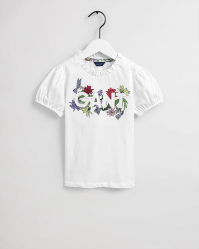 Παιδικό Girls Flower Logo T-Shirt (Outlet)