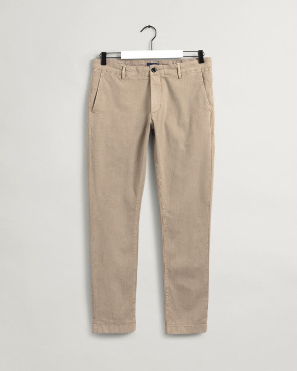 Chinos Παντελόνι Hallden Canvas Σε Στενή Γραμμή (L34) (Outlet)