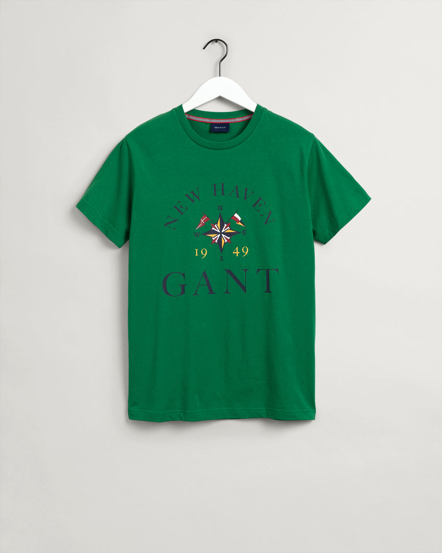 T-Shirt Με Ναυτικό Μοτίβο (Outlet)