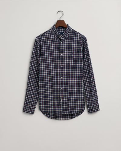 Πουκάμισο Gingham Twill Σε Κανονική Γραμμή (Outlet)