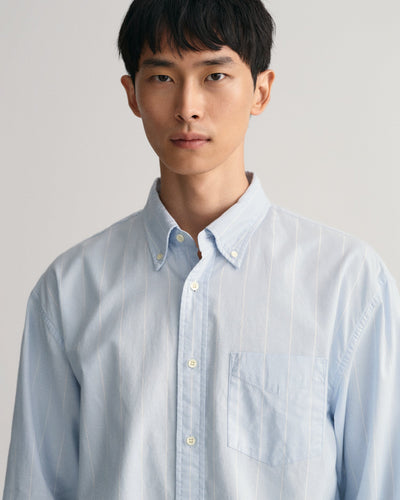 Πουκάμισο Pinstripe Oxford Σε Χαλαρή Γραμμή (Outlet)