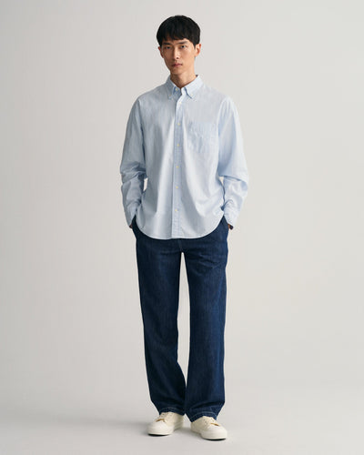Πουκάμισο Pinstripe Oxford Σε Χαλαρή Γραμμή (Outlet)