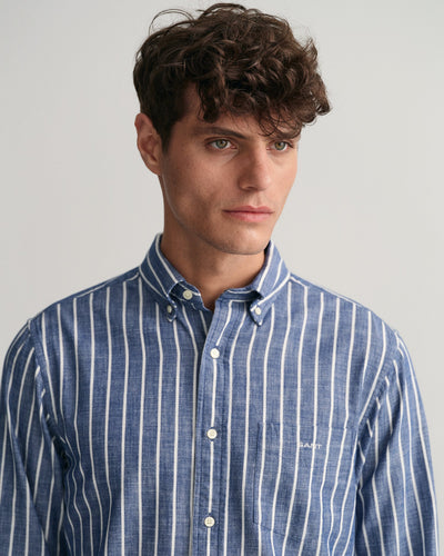 Πουκάμισο Stripe Chambray Σε Κανονική Γραμμή (Outlet)