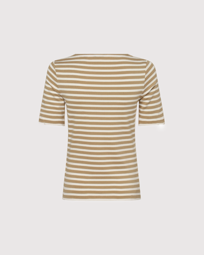 T-Shirt Ριπ Ριγέ Με Μεσαία Μανίκια (Outlet)