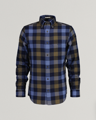 Πουκάμισο Herringbone Καρό Flannel Σε Κανονική Γραμμή (Outlet)