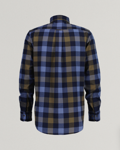 Πουκάμισο Herringbone Καρό Flannel Σε Κανονική Γραμμή (Outlet)