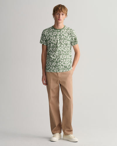T-Shirt Με Floral Μοτίβο (Outlet)