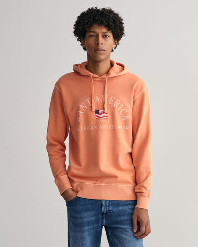 Φούτερ Με Κουκούλα Sunfaded GANT USA (Outlet)