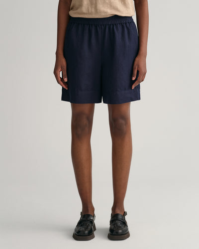 Σορτς Pull-On Από Λινό Και Βισκόζη (Outlet)