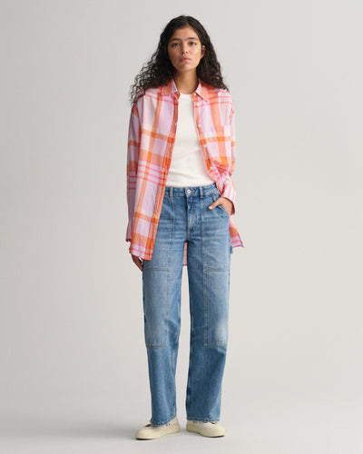 Πουκάμισο Oversized Madras (Outlet)