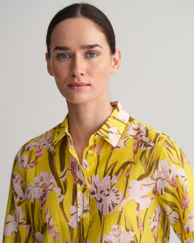 Πουκάμισο Cotton Silk Με Μοτίβο Ίριδας (Outlet)