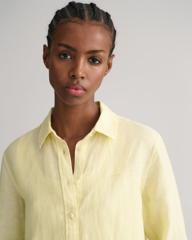 Πουκάμισο Λινό Chambray Σε Κανονική Γραμμή (Outlet) GANT