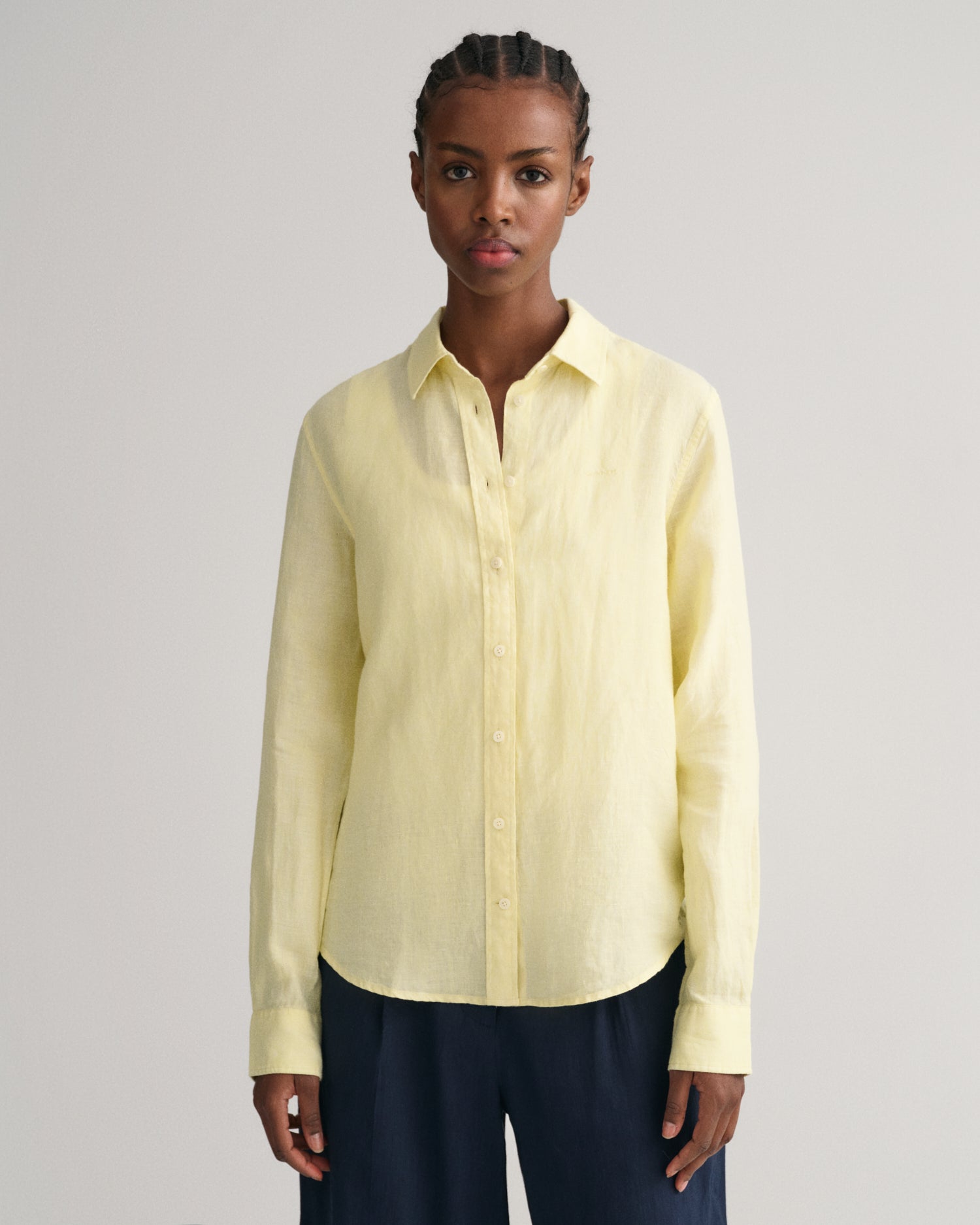 Πουκάμισο Λινό Chambray Σε Κανονική Γραμμή (Outlet) GANT