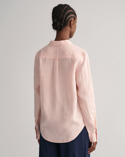 Πουκάμισο Λινό Chambray Σε Κανονική Γραμμή (Outlet)