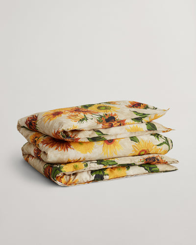 Παπλωματοθήκη Διπλή Sunflower Print 240x220 (Outlet)
