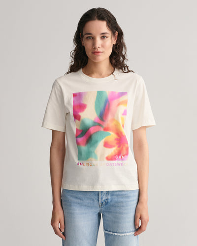 T-Shirt Με Floral Γραφικό