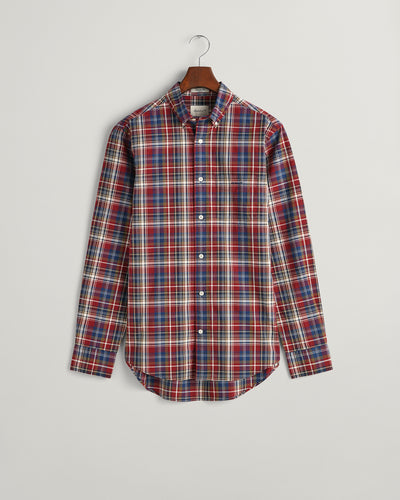 Πουκάμισο Medium Check Poplin Σε Κανονική Γραμμή (Outlet)