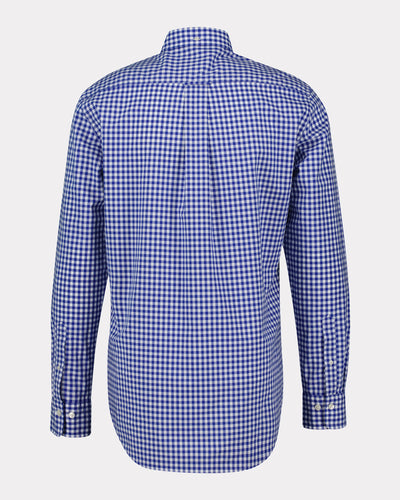 Πουκάμισο Καρό Gingham Poplin Σε Κανονική Γραμμή