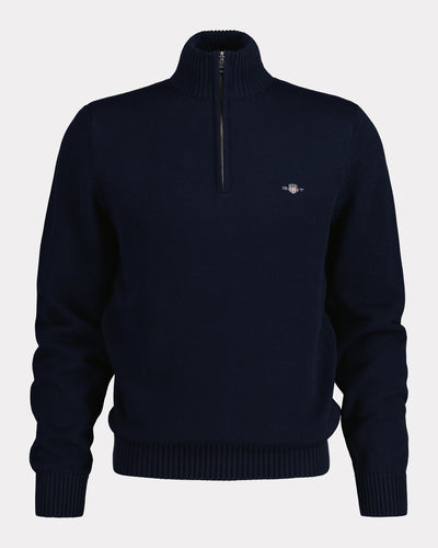 Πουλόβερ Casual Βαμβακερό Half-Zip