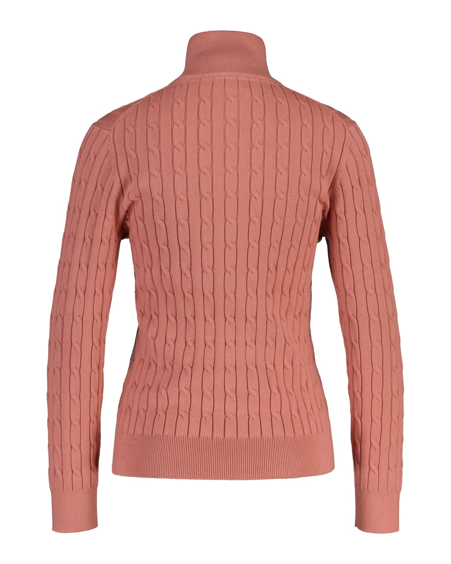 Βαμβακερό Πουλόβερ Half-zip με Πλέξη Cable