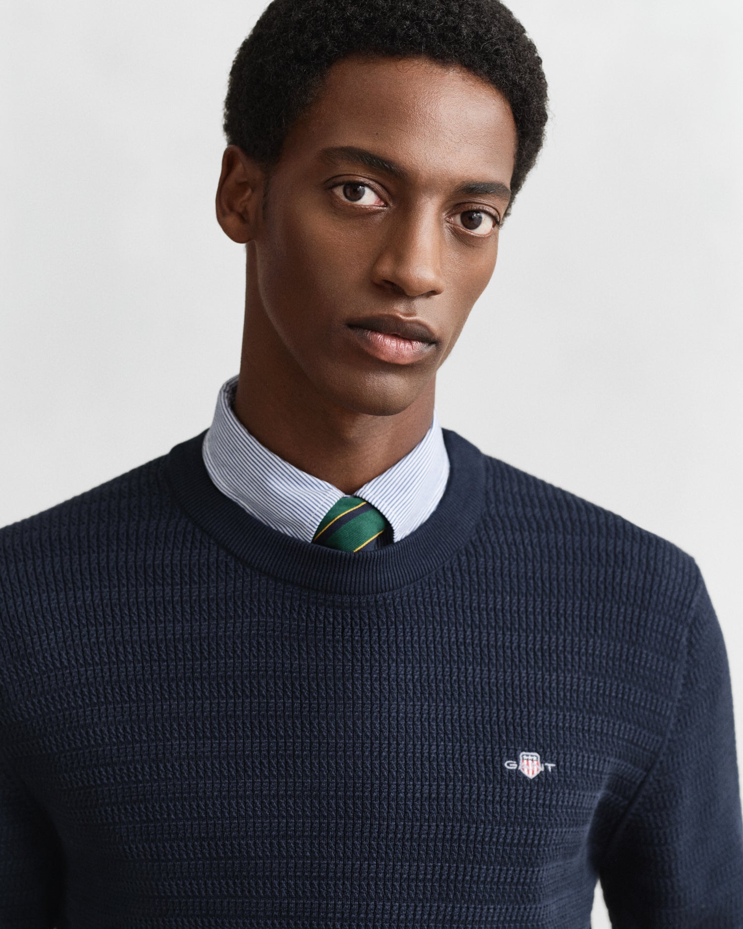 Πουλόβερ Mini Cable  Με Στρογγυλή Λαιμόκοψη GANT