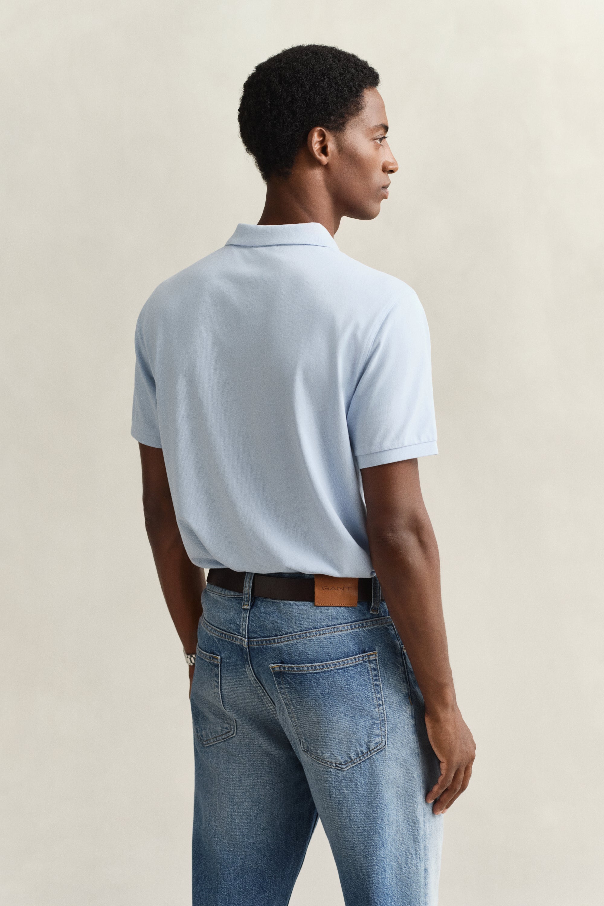 Μπλούζα Πόλο Πικέ Shield Σε Κανονική Γραμμή GANT