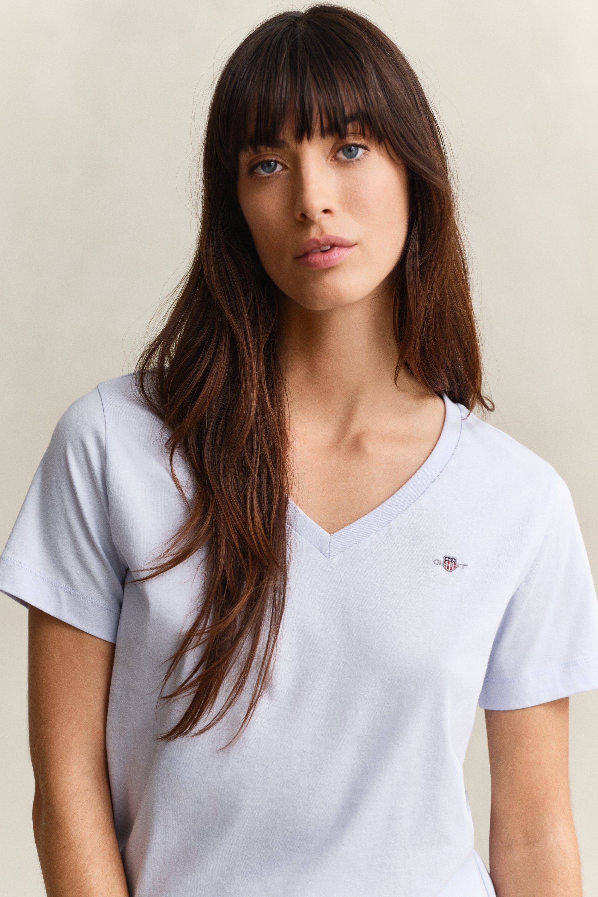 T-Shirt Shield Με Λαιμόκοψη V GANT