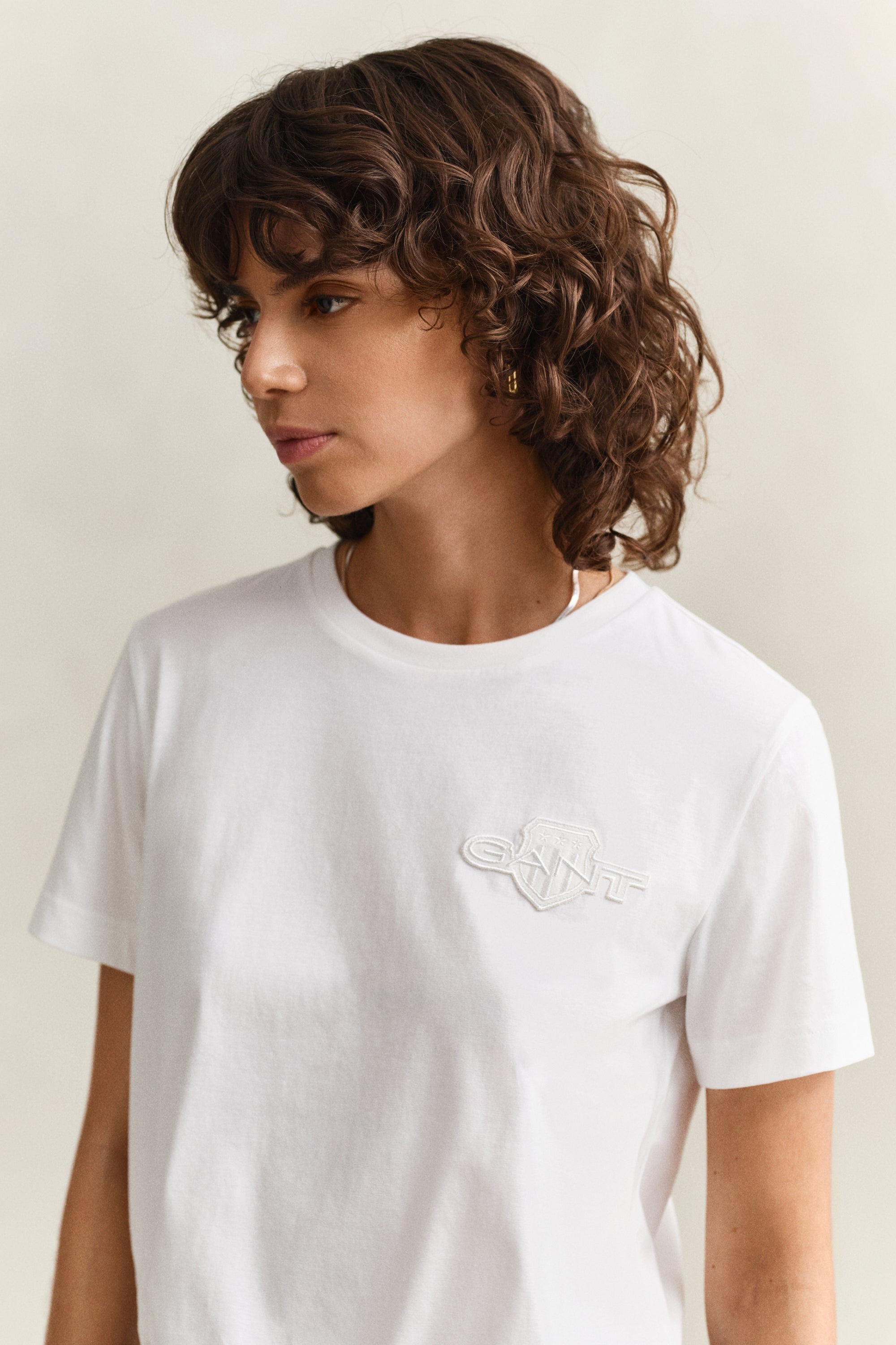 Τ-shirt Mε Λογότυπο Shield GANT