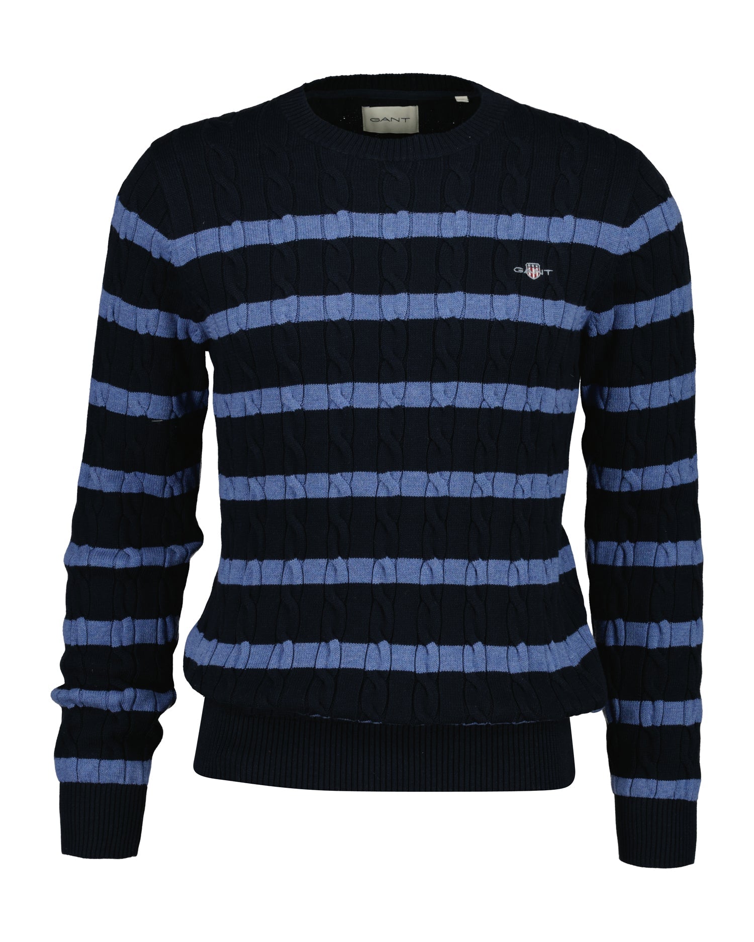 Ριγέ Πουλόβερ Mε Πλέξη Cable