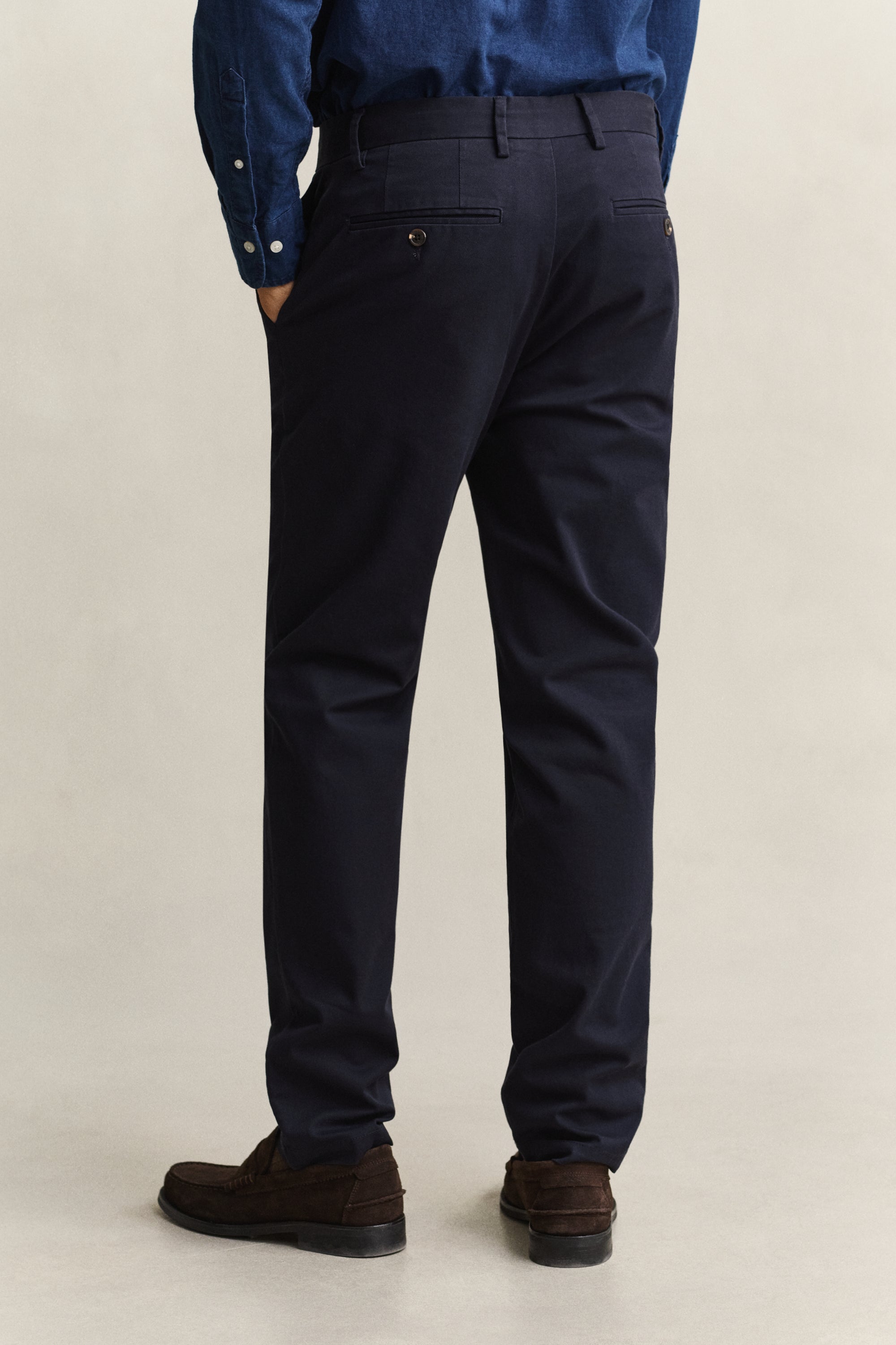 Παντελόνι Smart Chinos Σε Στενή Γραμμή (L34)