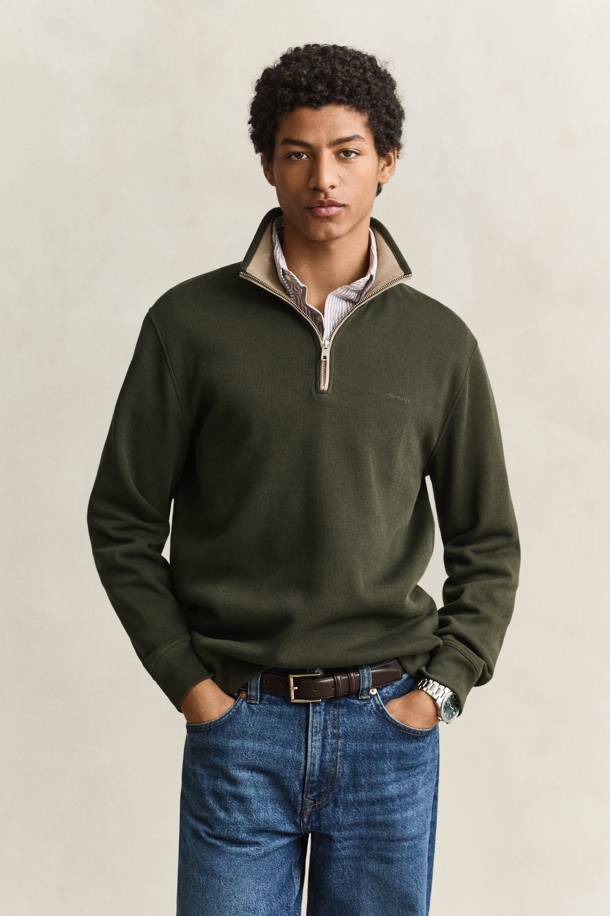 Φούτερ Ριμπ Half-Zip