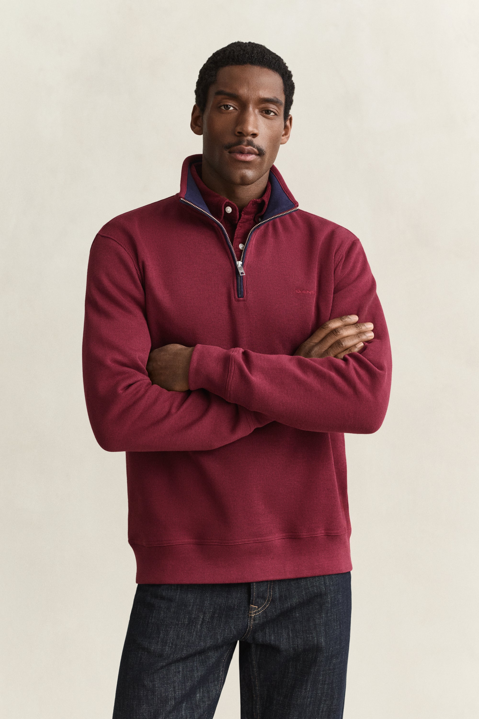 Φούτερ Ριμπ Half-Zip